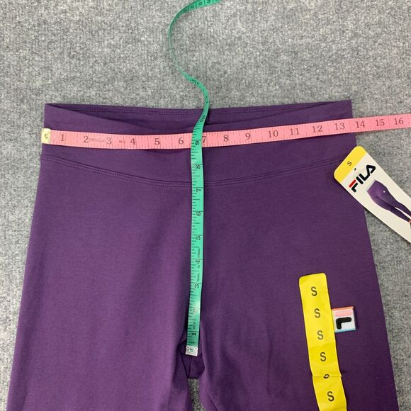 Fila Legging Womens S Small Grape Cotton Blend High Waist Pull On Skinny Ankle - Picture 7 of 15